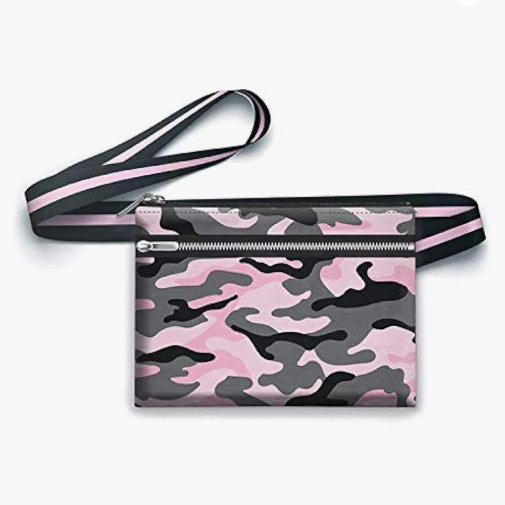 Top Trenz Inc 3 in 1 Canvas Cross Body, Mask Pouch or Fanny Pack NWOT!